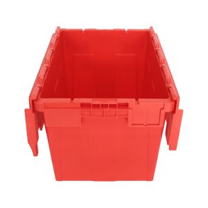 Logistics Nest Storage Attached Lid Container with PP Material and Stackable