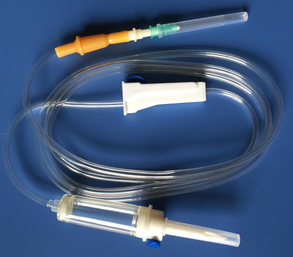 5um Disposable IV Infusion Set With Flexible And Kink Resistant Tube
