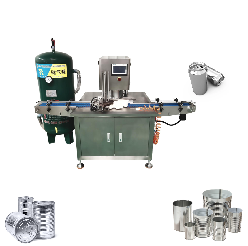 Semi Automatic Aluminum Can Sealer Paper Cans Seaming Machine