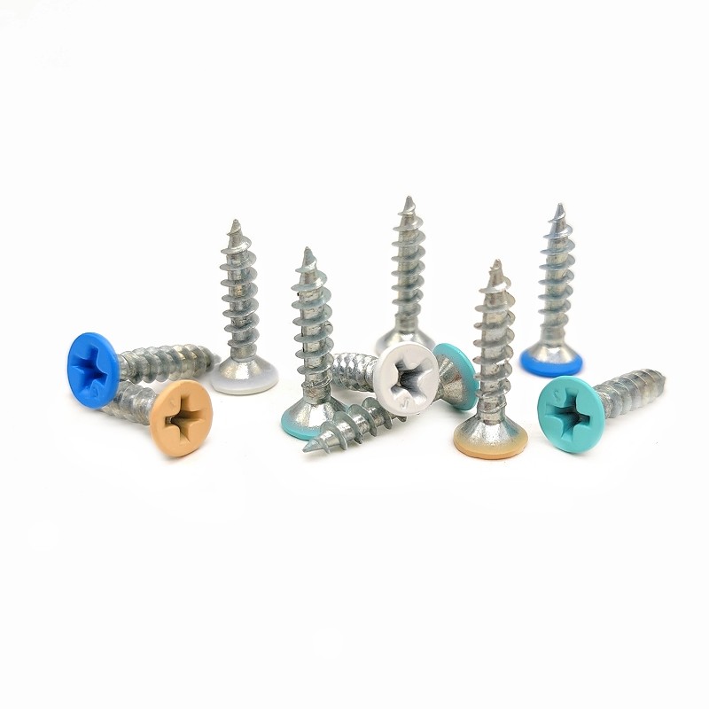 Countersunk Head Cross Self Tapping Screws Flat Head Self Tapping Nai Custom Color