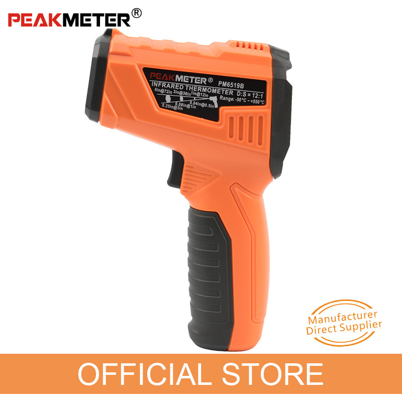 Portable Handheld Infrared Thermometer With Color Display And Data Hold