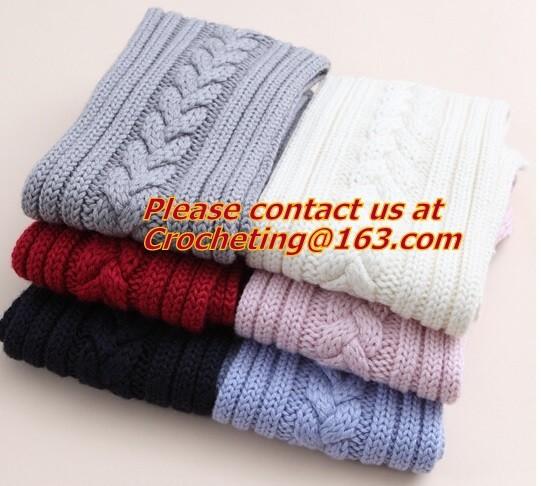 Knit Grey Scarf,Custom acrylic knitted scarf, Knit Scarf, Fashion hand knitted