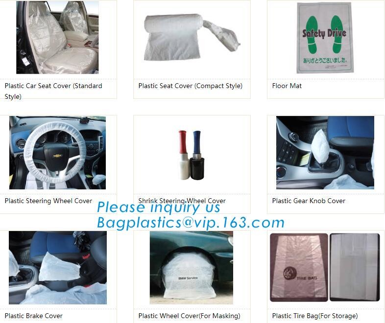 steering wheel 5 in 1 clean kits Disposable seat cover disposable steering wheel cover disposable gear shift cover dispo