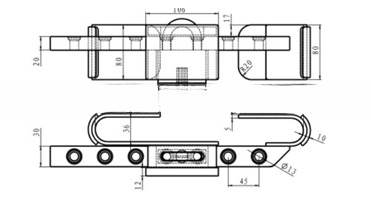 Cargo Shipping Container Security Door Lock Barrier Seal Black 250mm to 445mm and Low Maintenance Requirement