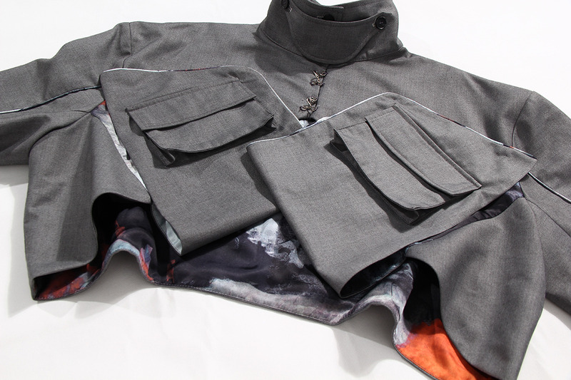 Fashion New Arrival Winter Waterproof Jackets Short Coats Printing Pockets Splicing Bomber Jacket