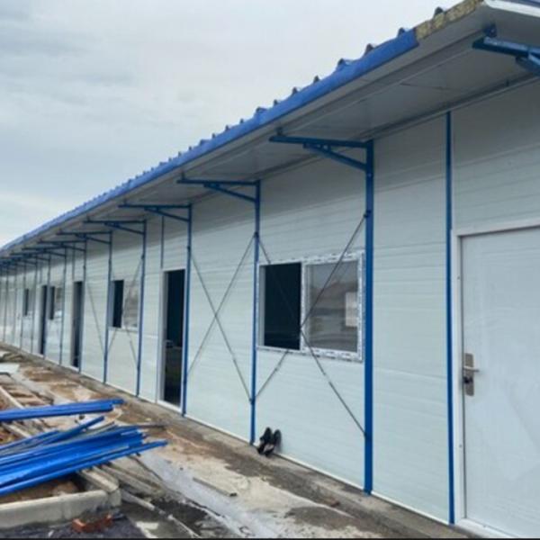Anti Corrosive Coating Standard Single Story Container Homes With Rock Wool