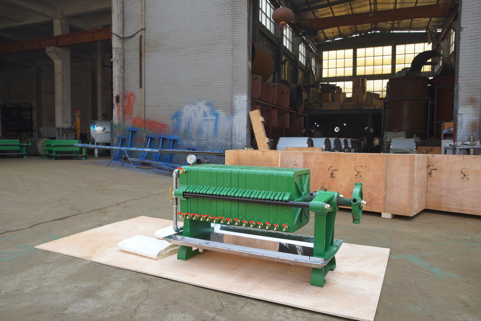 YLB307l 190-250kg/h Decolorization Oil Filter Press Machine With Motor Electronic Control System