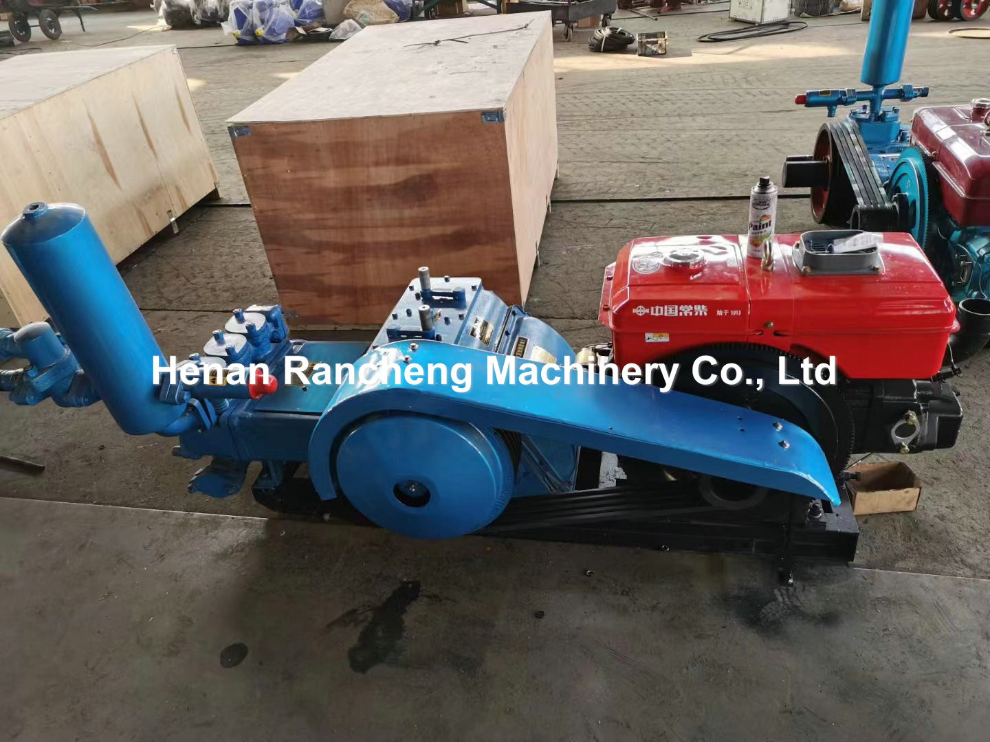100mm Piston Stroke Drilling Mud Pump 28HP 95mm Cylinder Diameter