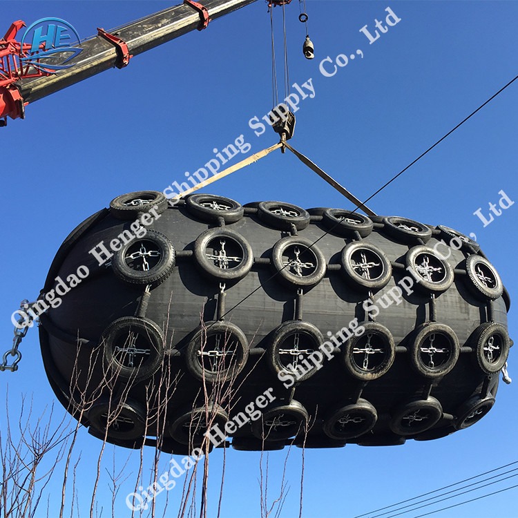 Floating Foam Filled Fender Yokohama Type Rubber Boat Fender D Shaped