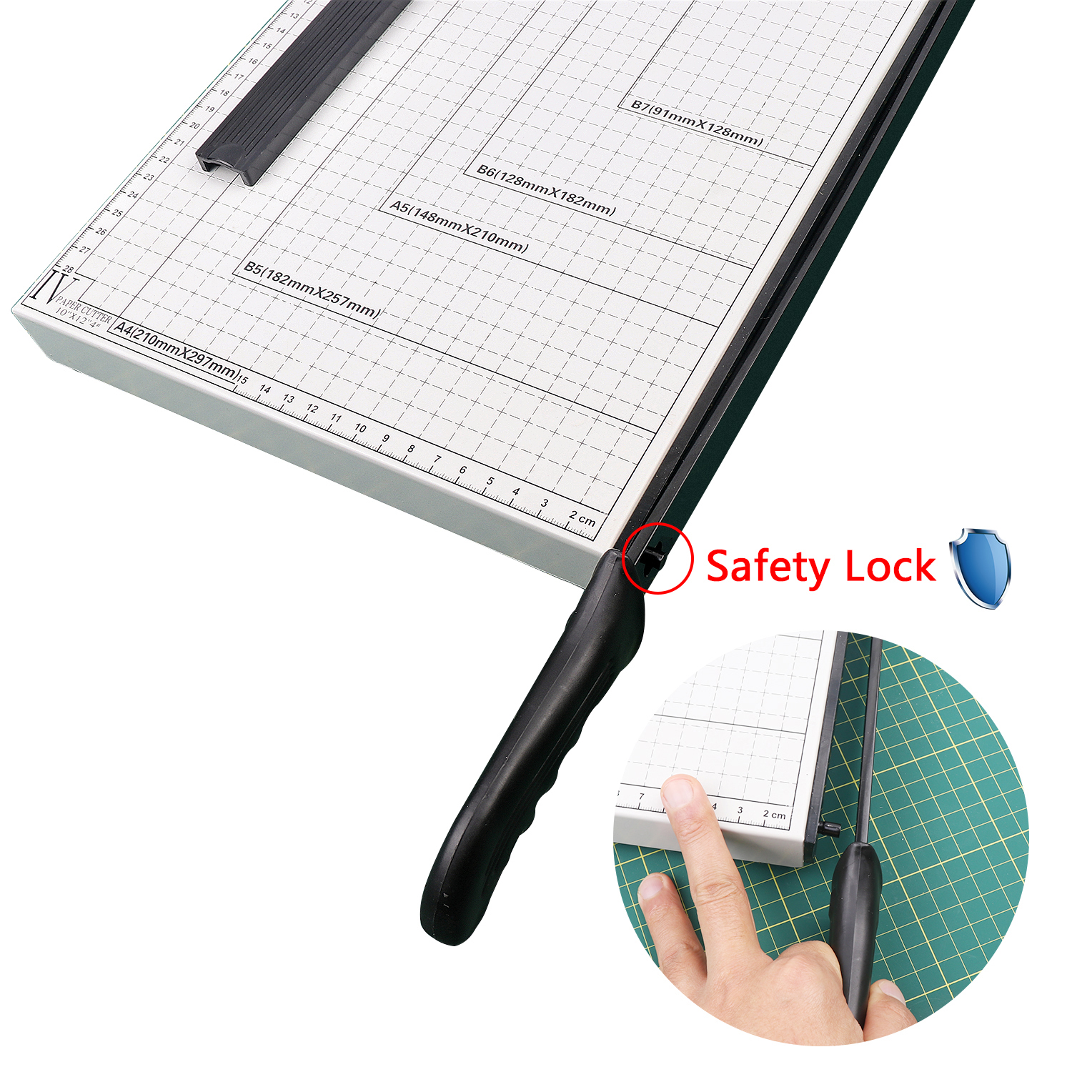 A4 Guillotine Paper Cutter for Paper Photos Labels PVC ID Card Cutting Manual Trimmer