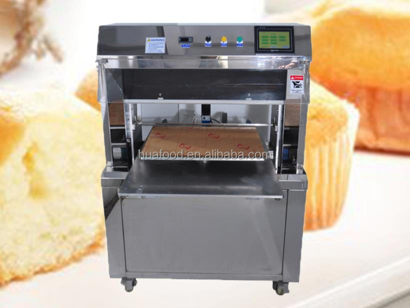 304 Stainless Steel Automatic Sheet Cake Sponge Cake Rotary Cutting Machine Supplier