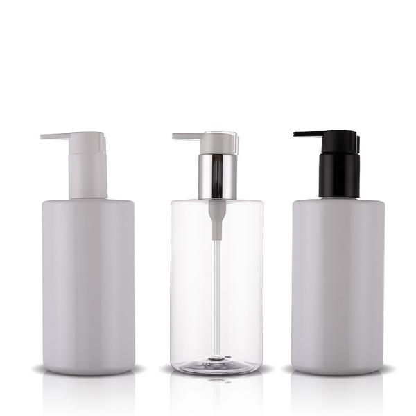 Quality 10.3 Oz Plastic Shampoo Bottle With Opaque Soap Dispenser Refillable For Bathroom for sale