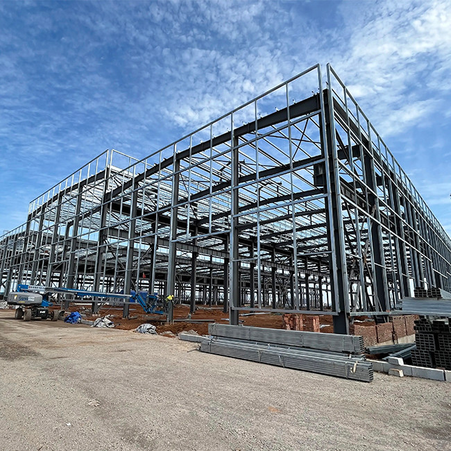  2000 Square Meter Structural Steel Frame Construction High Strength Steel Frame Workshop Manufactures