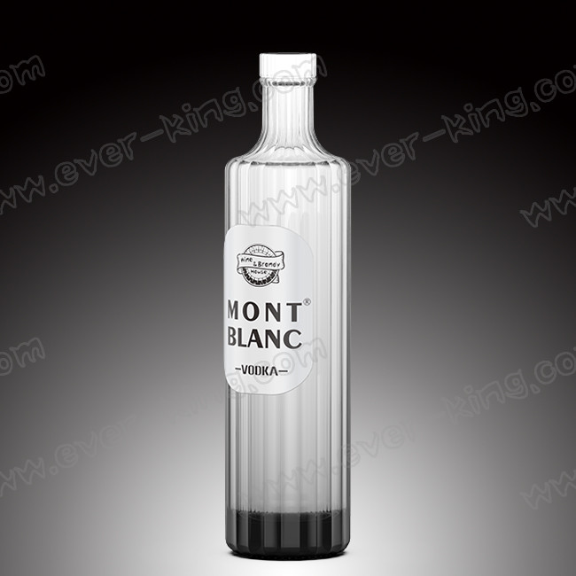 Custom Empty Luxury Wine Vodka Glass Bottle Unique Shaped