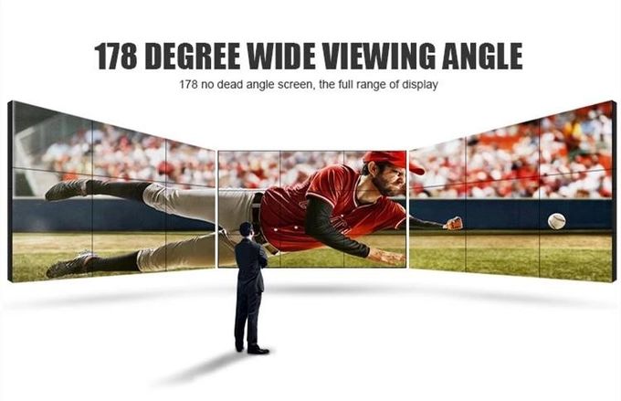55 Inch Seamless Narrow Bezel Lcd Video Wall Advertising Display For Commercial Building