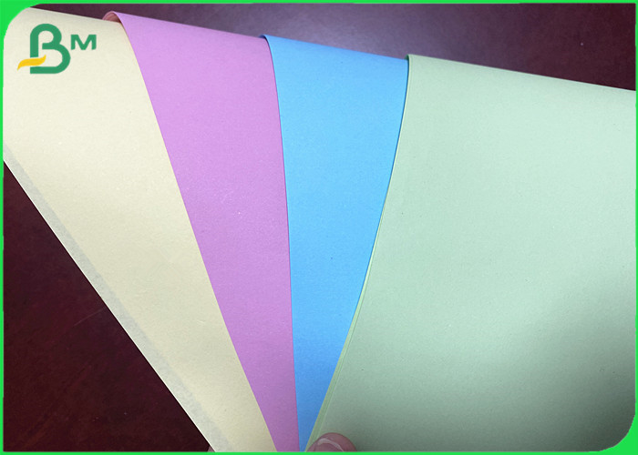 80gsm Blue Pink Yellow Green Bristol Color Paper For Wood Free Offset Printing
