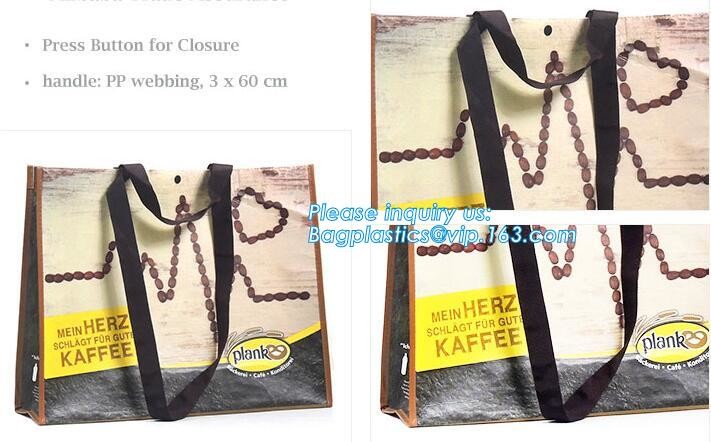 Wholesale factory custom fashion laminated non woven bag, Shopping printing fabric insulated foldable bag, custom pp non