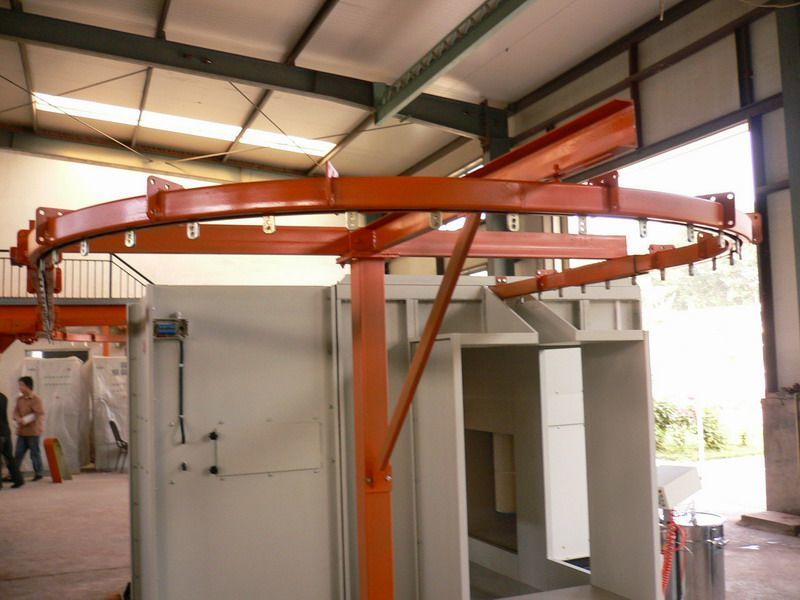 Top Manual Electrostatic Powder Coating Spray Booth Powder Coating Line