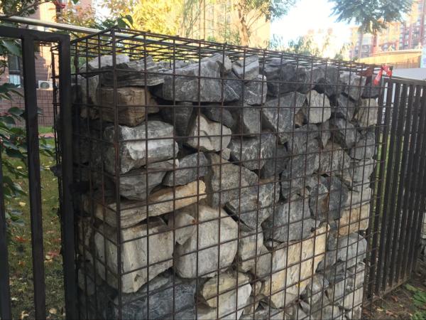 12ft X 6ft Galvanized Gabion Fence System Stainless Steel Wire Welded Gabion
