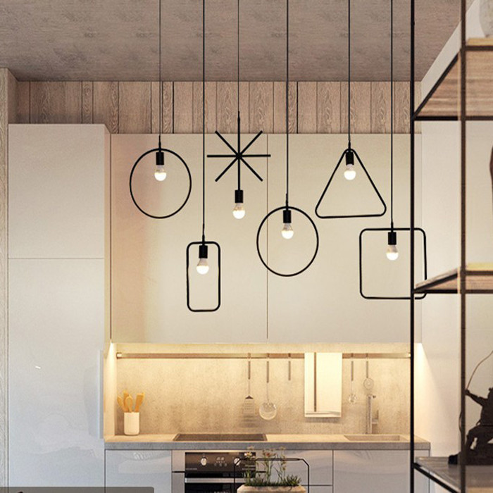 Loft Individual pendant lights For Kitchen Dining room Bar Shop Lighting (WH-VP-29)