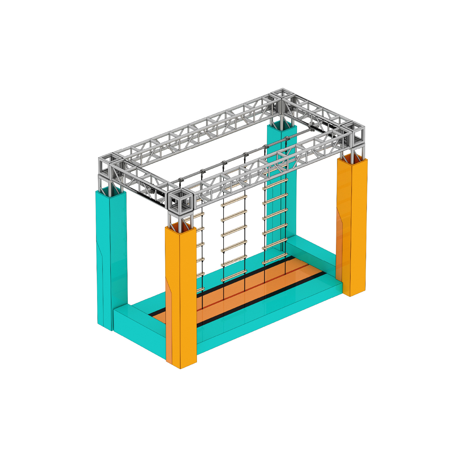 Custom Ninja Course Playground Equipment indoor playground obstacle course