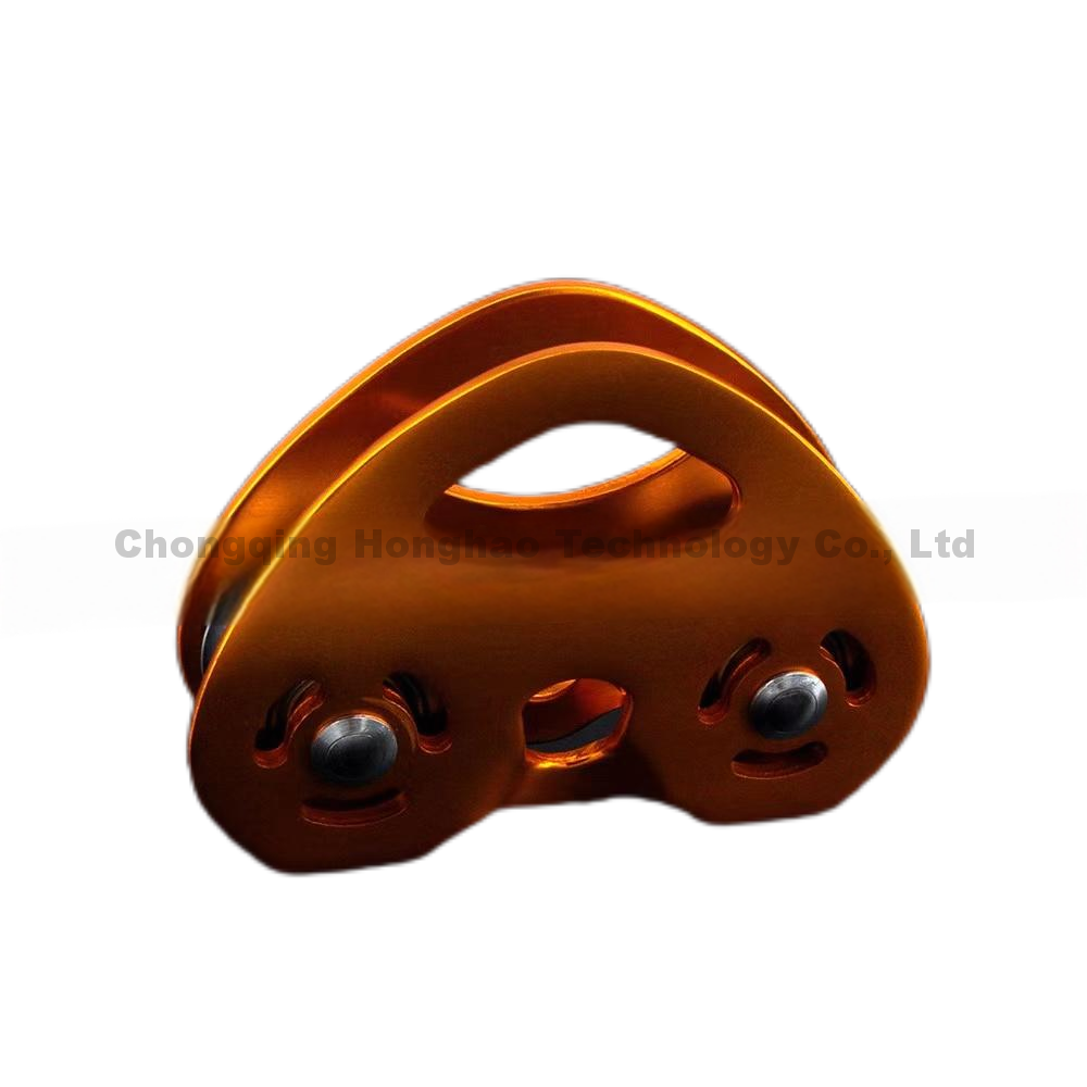 Climbing Double Pulley Heart Shaped High Altitude Transport Cable Crossing Gear