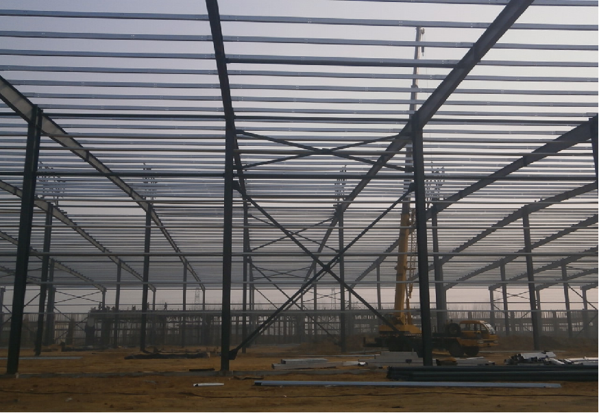 H Beam Pre Engineering Steel Building Steel Structure Industrial Warehouse Construction