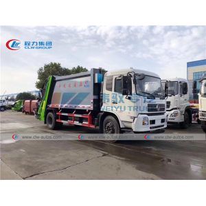 China Dongfeng Left Hand Driving 8 Tons Garbage Compactor Truck on sale
