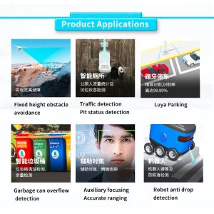 Mini Protective Lidar Sensor For Position Measurement Range 0.1-100m L90mm W56mm