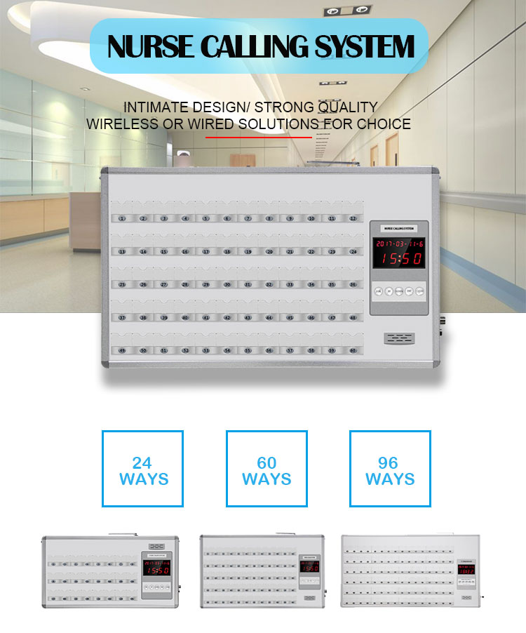 Easy installing advanced long distance wired medical device smart emergency nurse pager system
