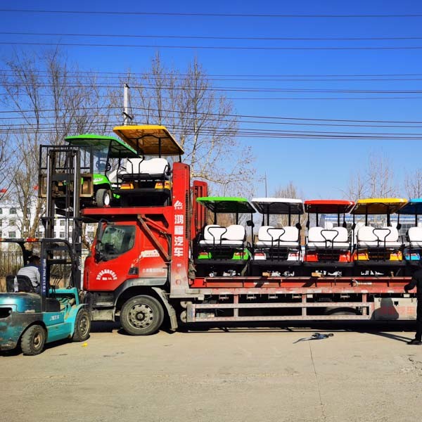 4 6 8 seater Remote Control Electric Sightseeing Limo Golf Cart With 1000kg Weight