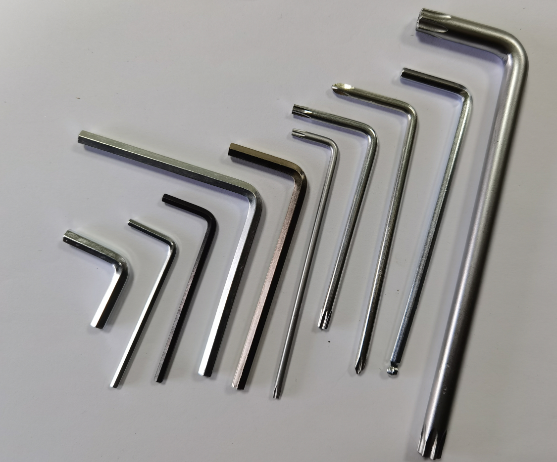 Blackened Allen Hex Key Lengthened With Magnetic Head Wrench Set