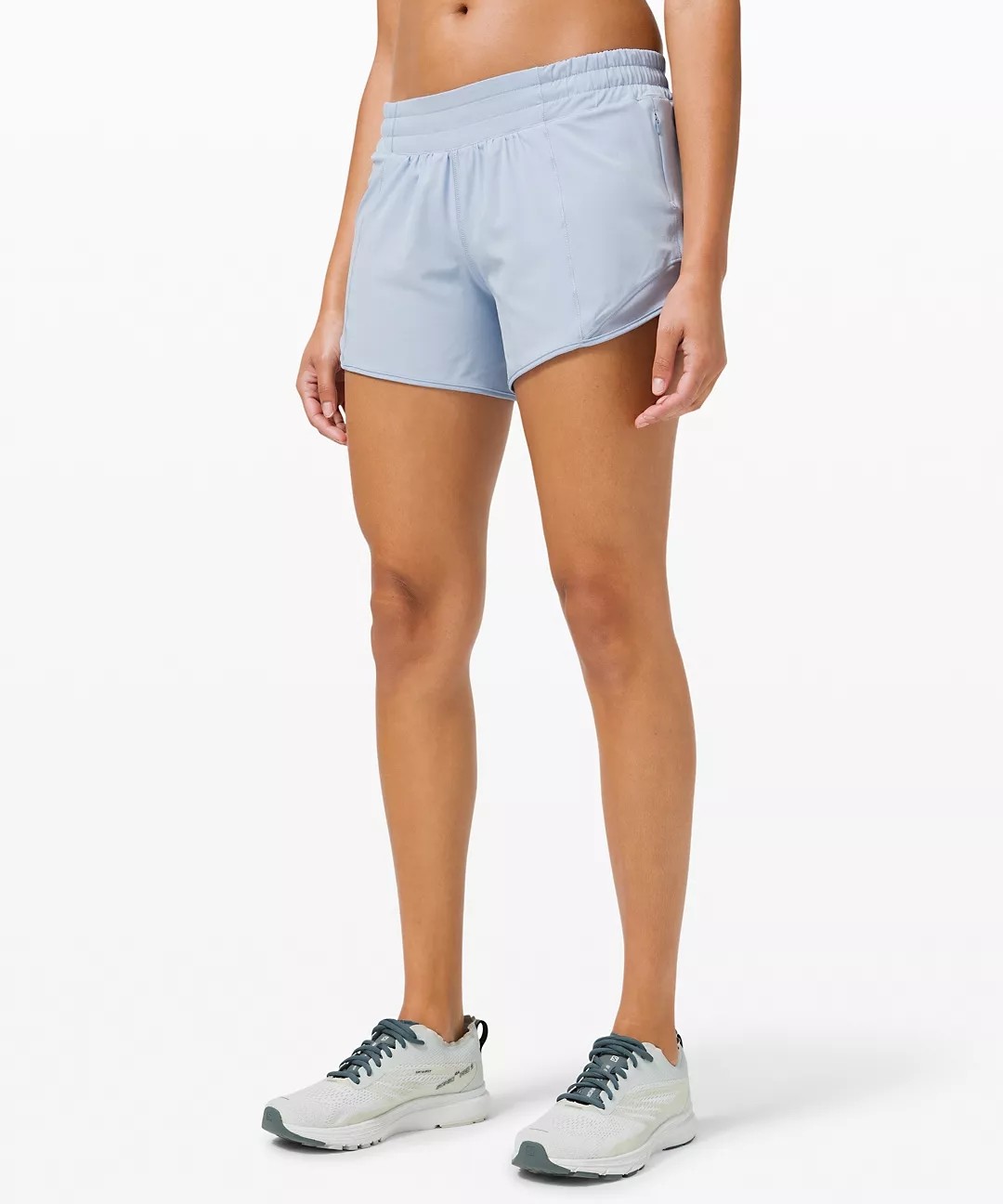 Workout Elastic Waist Running Shorts , Polyester Jogging Shorts For Women