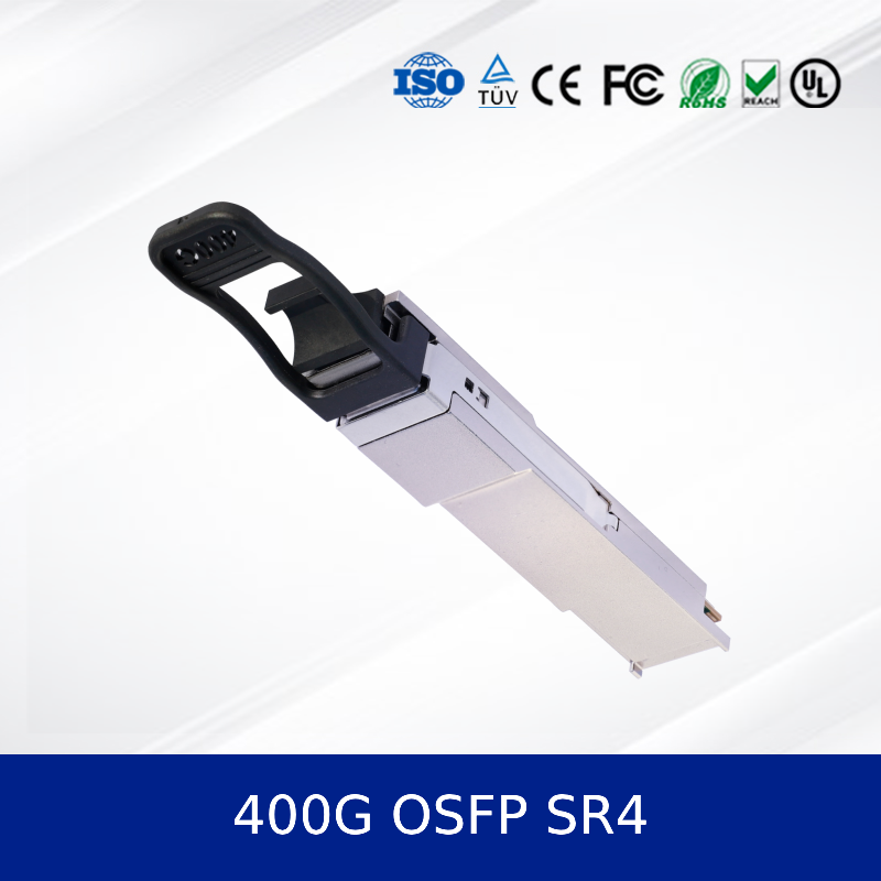 400G OSFP SR4 Optical Transceiver Module 100m OM4, MPO-12, CMIS 5.0 for Data