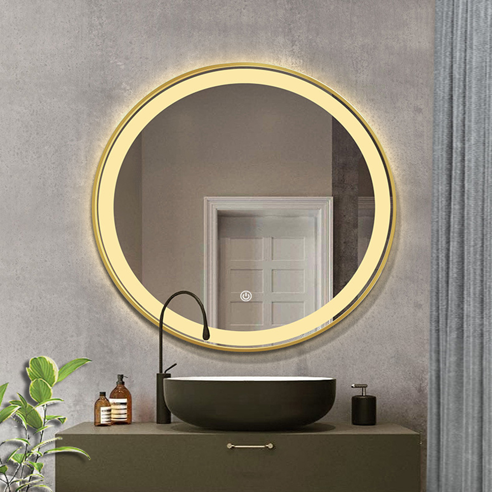 Touch Switch Led Mirror Smart Fitness Waterproof Bathroom Backlit Glass Bath Sticker