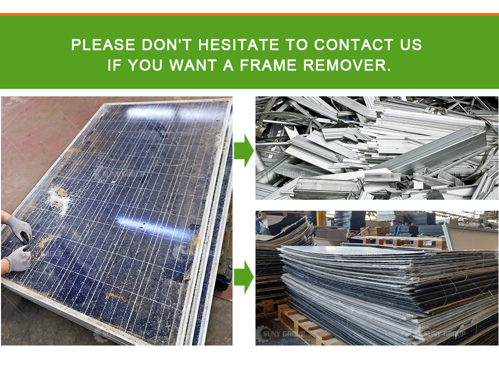 Motor-driven Solar Panel Frame Removing Recycling Machine for Efficiency and Recycling