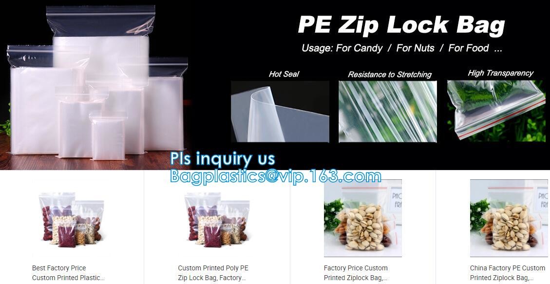 clear opp/cpp three side seal bag for beans,biscuits,cookies,pp cpp self-adhesive poly bag with glue tape,CPP BOPP plast