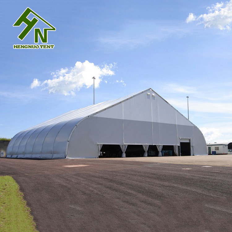Ridge Height 11.3m Peach Shape Curved Event Tent PVC Lacquered