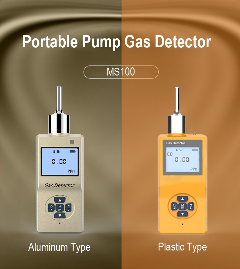 Ms100 0-100ppm Ozone Gas Detector Portable Pump Type For Toxic And Harmful