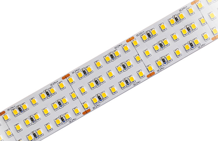 SMD 2835 Triple Row LED Strip Lights Flexible Dimmable White 24V Under Cabinet