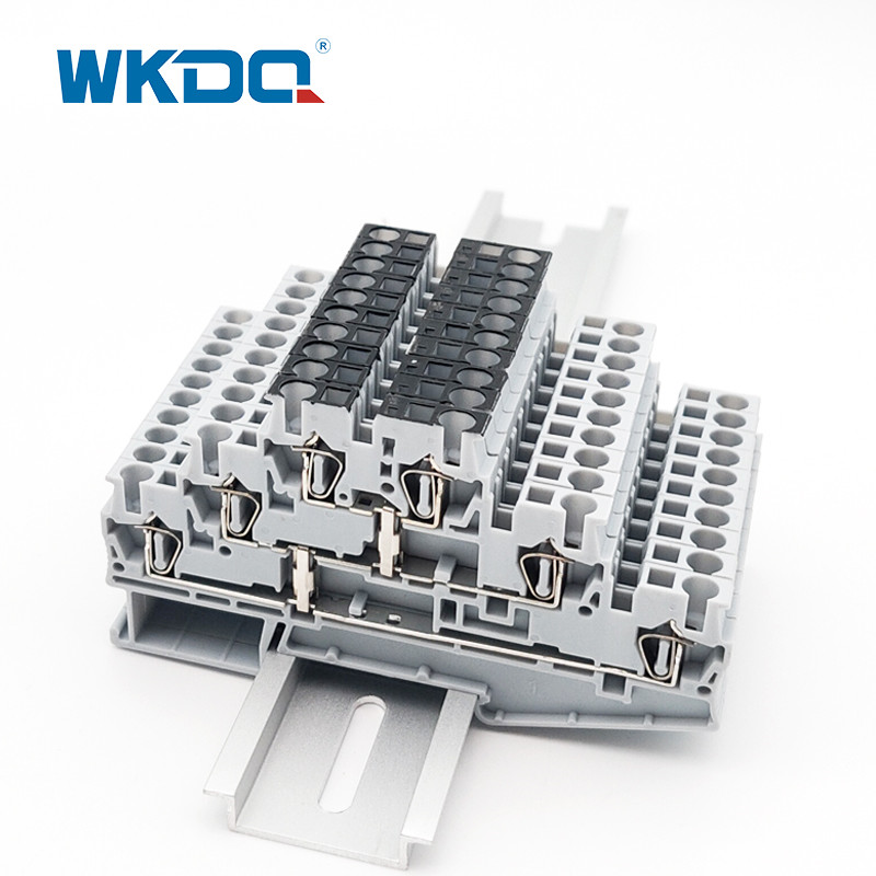  3 Layer Spring Cage Space Saving Terminal Block With Equipotential Bonder Manufactures
