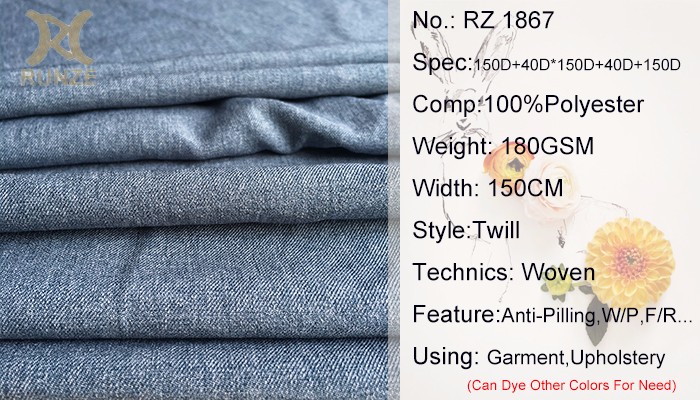 Anti Pill 95% Polyester 5% Spandex Twill Cation Copy Linen Stretch Fabric For Women Pants