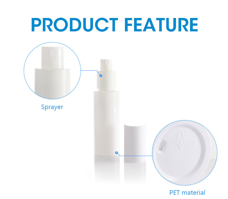 1.69oz 50ml High Cover Sprayer Plastic Bottle Screen Printing