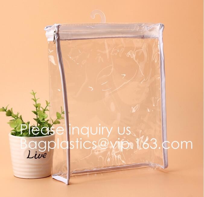 Clear Color Waterproof PVC Plastic Soft Zipper Invoice pouches Bill Bag Pencil Pouch Pen Bag Closure,Travel Toiletry Mak
