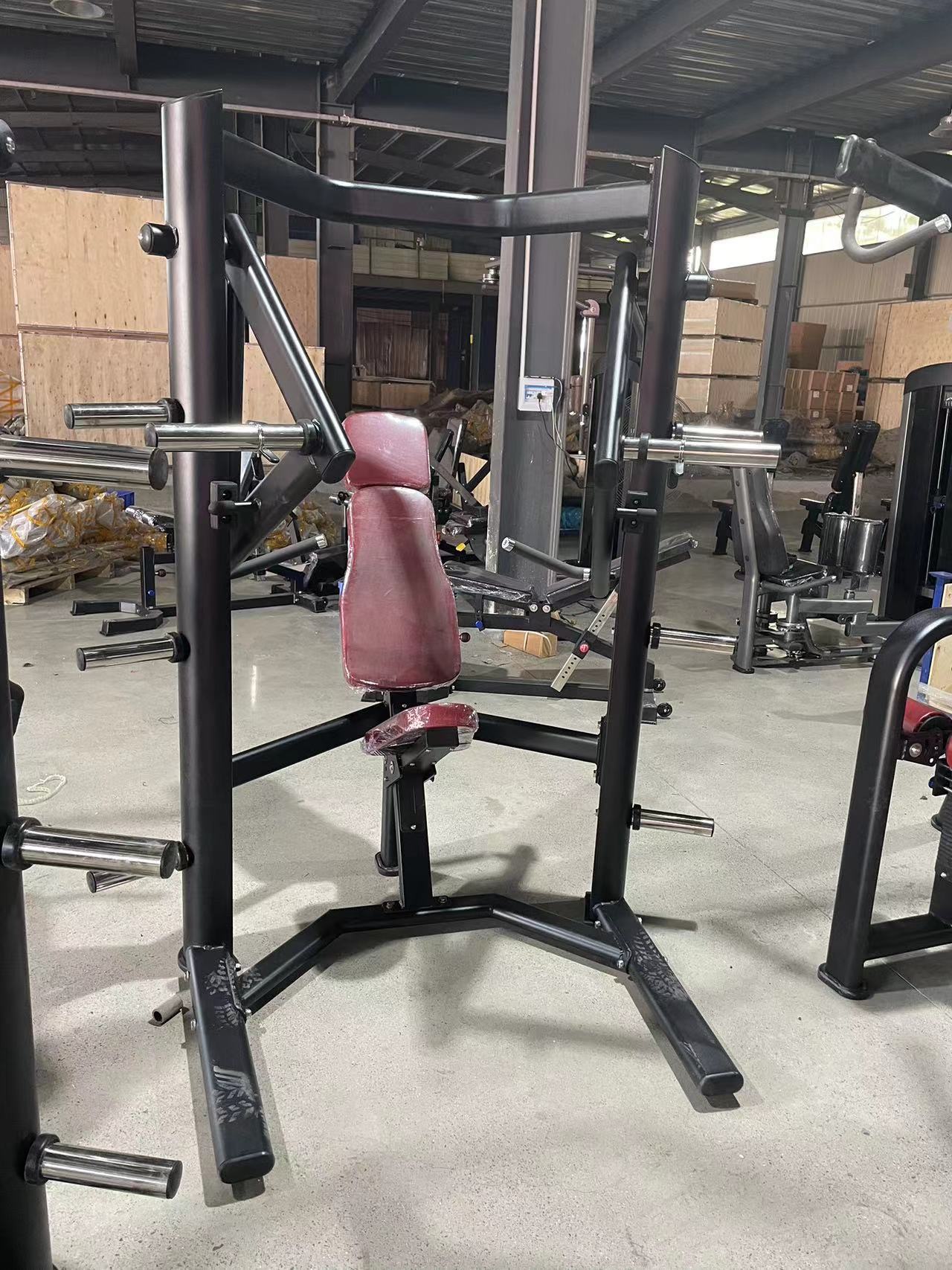 Unisex Commercial Gym Equipment Indoor Plate Loaded Machines High Row Lat Pulldown Machine with Steel Back Extension