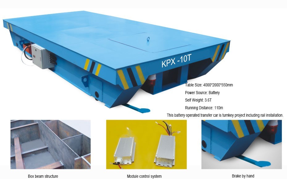 Motorized transfer cart manufacturer electric mold transfer car for gavanized plant transport