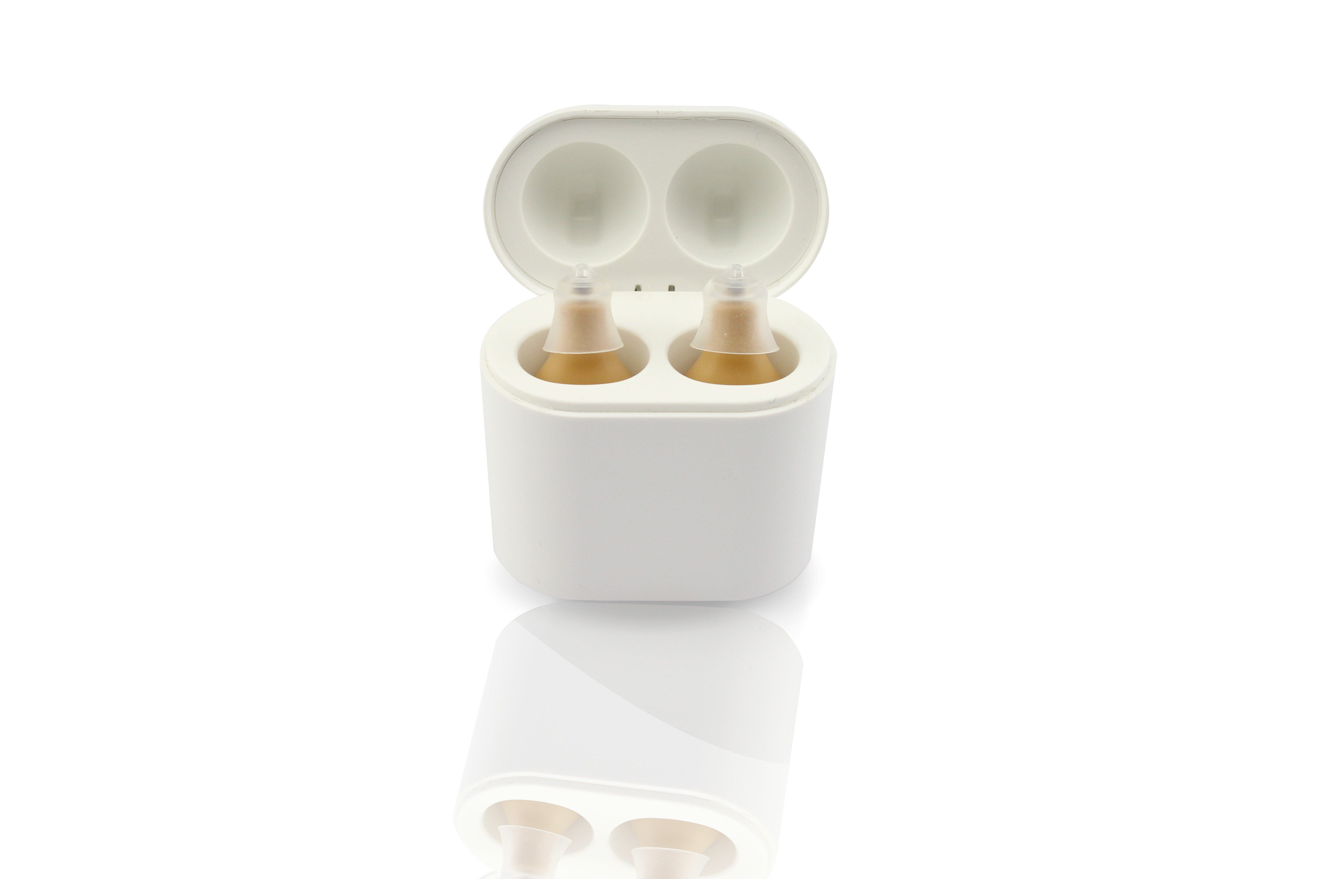 Audifonos Invisible digital Hearing Aids For moderate Hearing Loss Beige