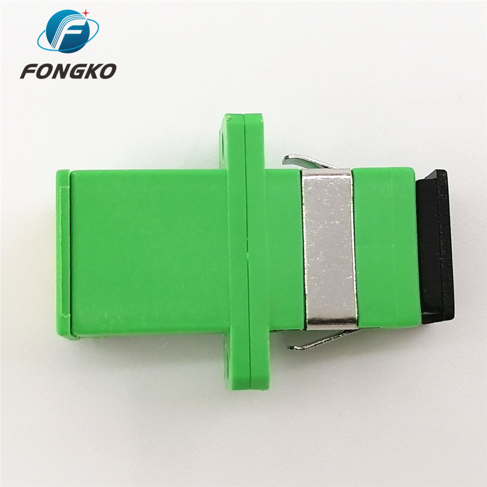 Hot sales SC APC Optical fiber hybrid adapter Auto Shutter simplex flange fiber optical adapters