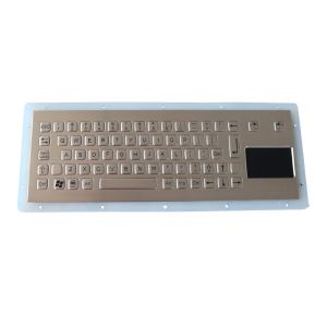 Short Stroke Industrial Keyboard With Touchpad IP67 Dynamic Vandal Proof