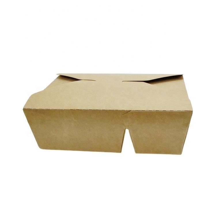 Factory Takeaway Fast Food Boxes Container Cardboard Eco Friendly Paper Containers Kraft Paper Box Food